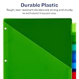 Avery Dividers for 3 Ring Binders, 8-Tab Sets, Two-Pocket Plastic Binder Dividers with Tabs, Multicolor, 1 Set (11907) – view 5