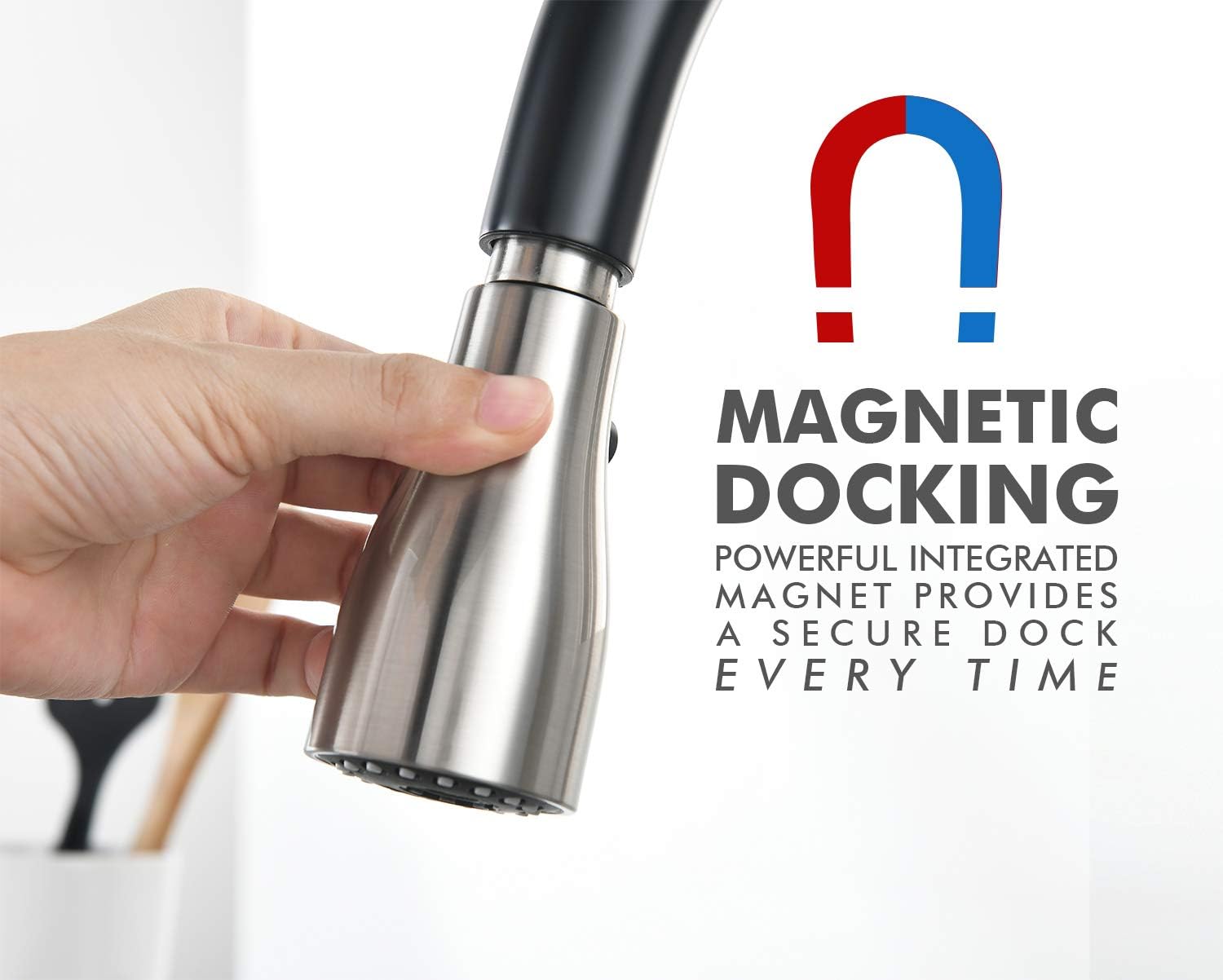 Crаzу Dеаlѕ JUSTOPIN Colin Pull Down Kitchen Faucet, Magnetic Docking, Matte Black/Stainless Steel ZPNAKF2BP Nеw Arrіvаlѕ JUSTOPIN Colin Pull Down Kitchen Faucet, Magnetic Docking, Matte Black/Stainless Steel ZPNAKF2BP