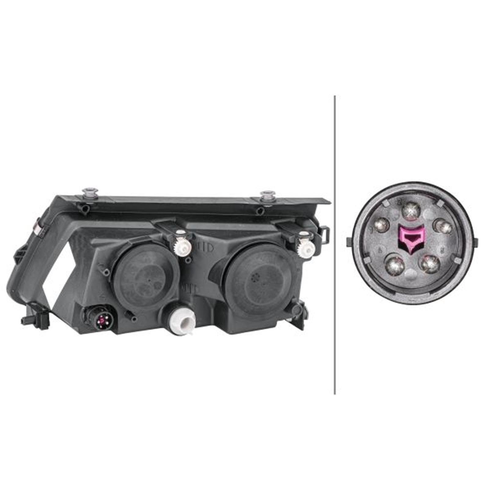 HELLA 1EF 007 520-061 Halogen/Dreifachscheinwerfer/Scheinwerfer - VW Passat Variant (3B5) - ECE - für Rechtsverkehr - rechts