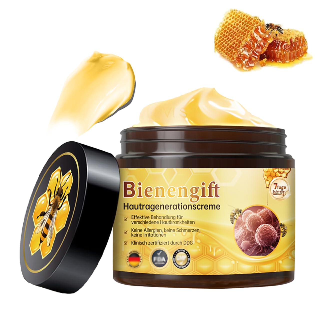 Fatong Bienengift Creme 30 G – Gelenk- Und Knochentherapie Bei Nacken-, Rücken-, Knie- Und Handschmerzen, Sanft Einmassierbar