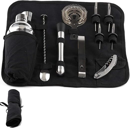 Compra Set De Coctelera Cocktail Kit Portátil Bartender Bag ...