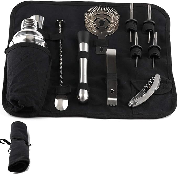 Compra Set De Coctelera Cocktail Kit Portátil Bartender Bag ...