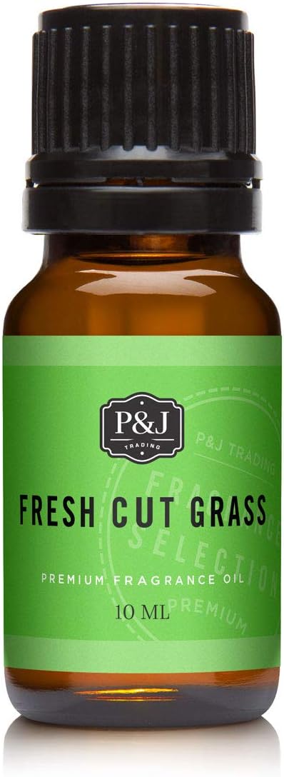P&J Trading Fragrance Oil for Diffusers for Home - Fresh Cut Grass 10ml Fragrance Scents for Candle Making - Soap Making Supplies & Car Diffuser Scents