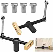 2x Tisch-Werkbank-Klemmen 20mm | Edelstahl & Messing | Für Holzbearbeitung