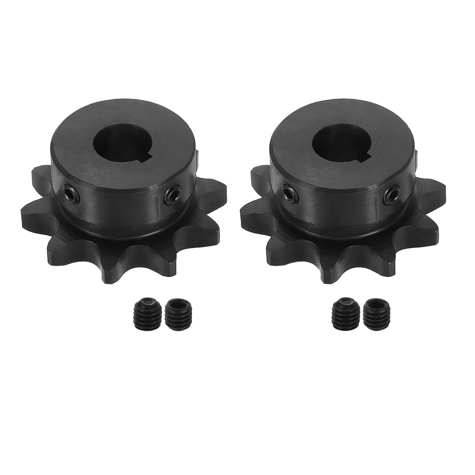 uxcell 2 Pcs #35 Chain Roller Sprocket 3/4" Bore, 24 Tooth C45 Carbon Steel ANSI #35 Roller Sprocket Round Hole with Set Screws for ISO 06C Chain — Amazon image 24