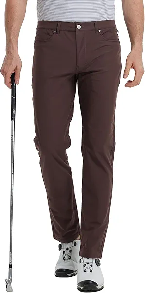 M MAELREG Golf Pants for Men Lightweight Moisture Wicking Business - 30"/32"/34" Stretch Flat Front Casual Dress Pant for Men