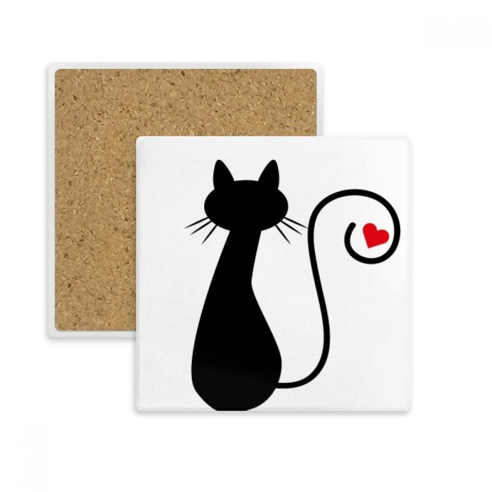 Coupe des animaux chat sous-verre absorbant pour table et bureau coloré