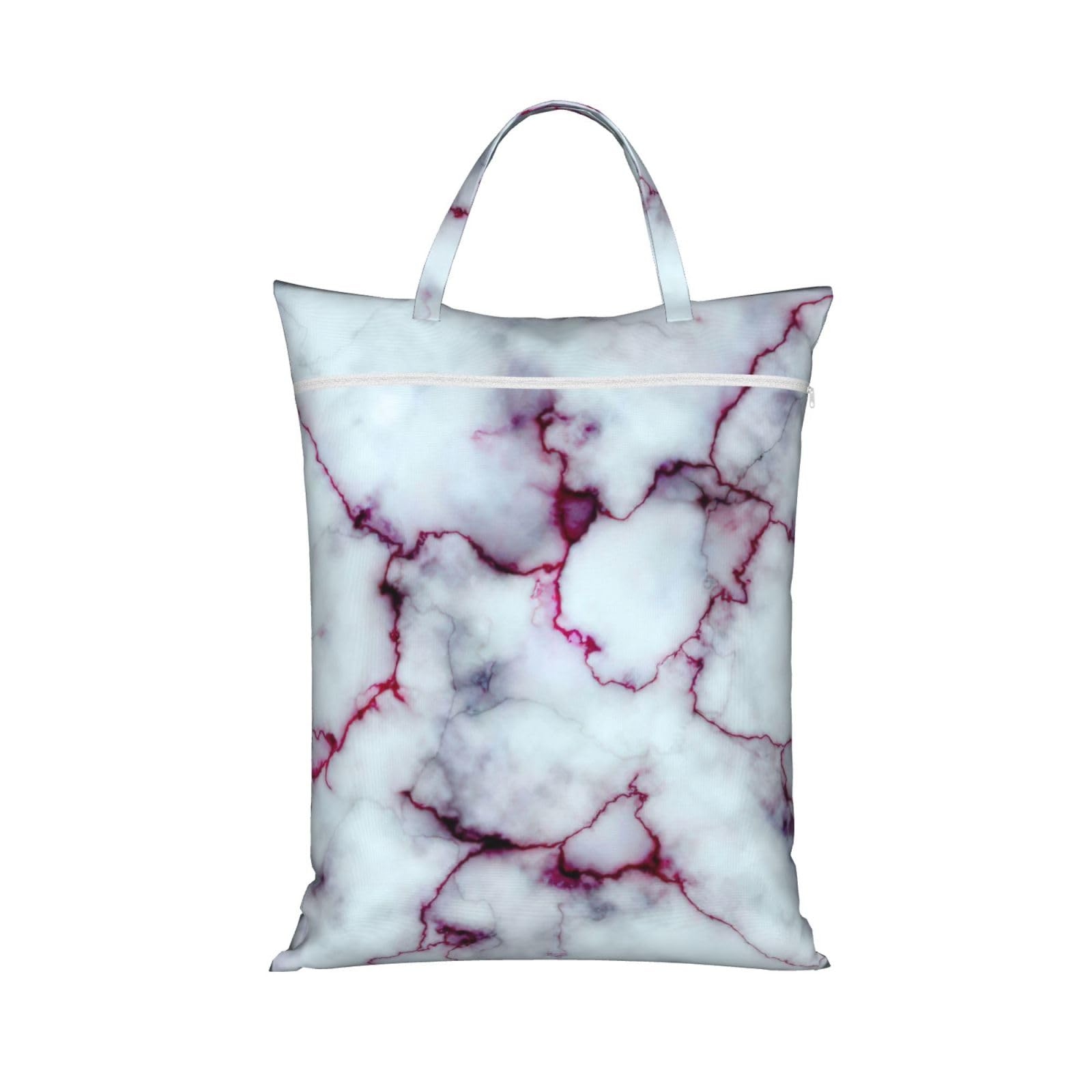 Sac à linge de voyage pliable imperméable violet pour séparer les affaires sales