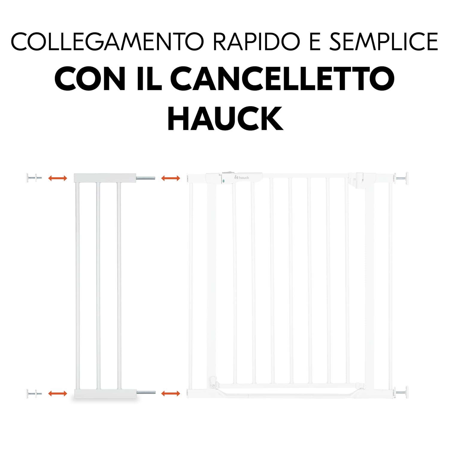 hauck Estensione da 21 cm, Bianco – Compatibile con Cancelletto di Sicurezza Open N Stop 2, Clear Step 2 e Autoclose N Stop 2 – Accessorio per Cancellino per Bambini e Cani – Solo per Interno