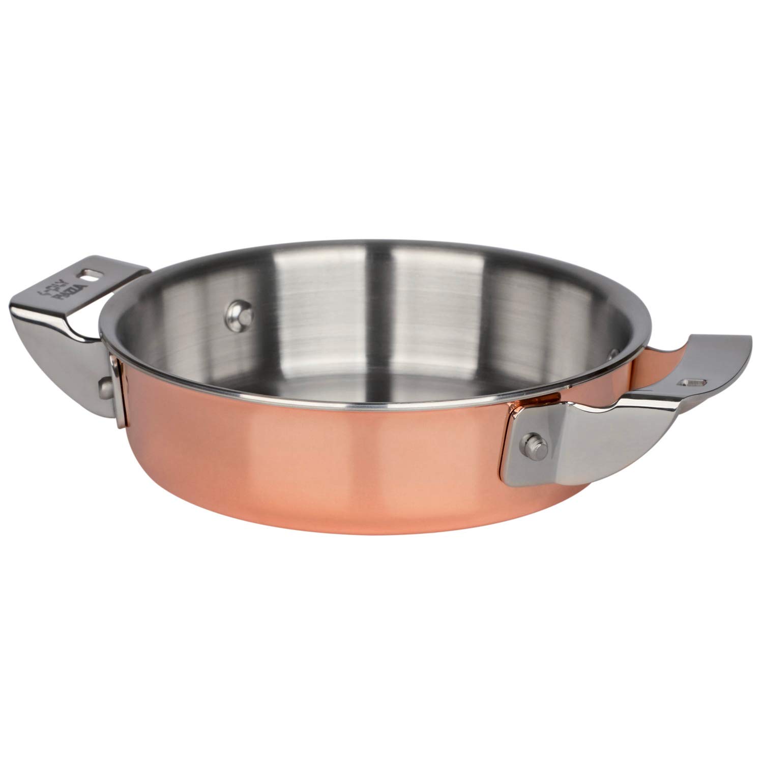 Piazza 113816 Poêle à frire 4 plis avec deux poignées Diamètre 16 cm Hauteur 3 cm