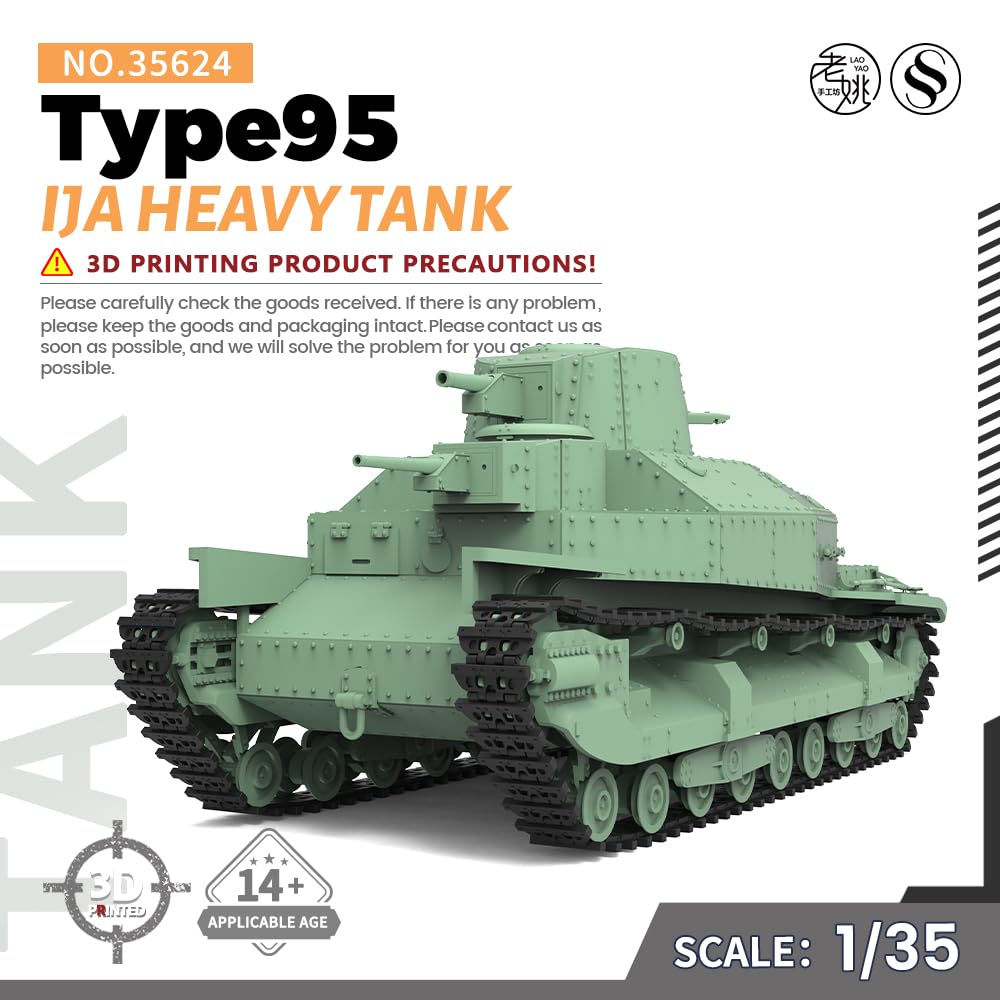 MRY-SFW SS35624 1/35 zestaw do budowy modelu wojskowego IJA Typ 95 Czołg ciężki
