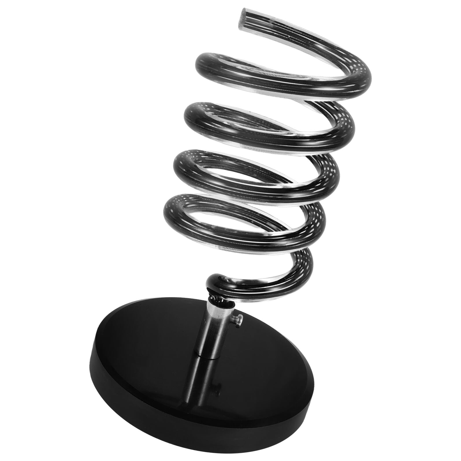 Soporte de Sobremesa para Secador de Pelo con Base de Mármol Negro Organizador sin Taladro para Peluquería y Baño Soporte Espiral para Accesorios de Peinado y Planchas