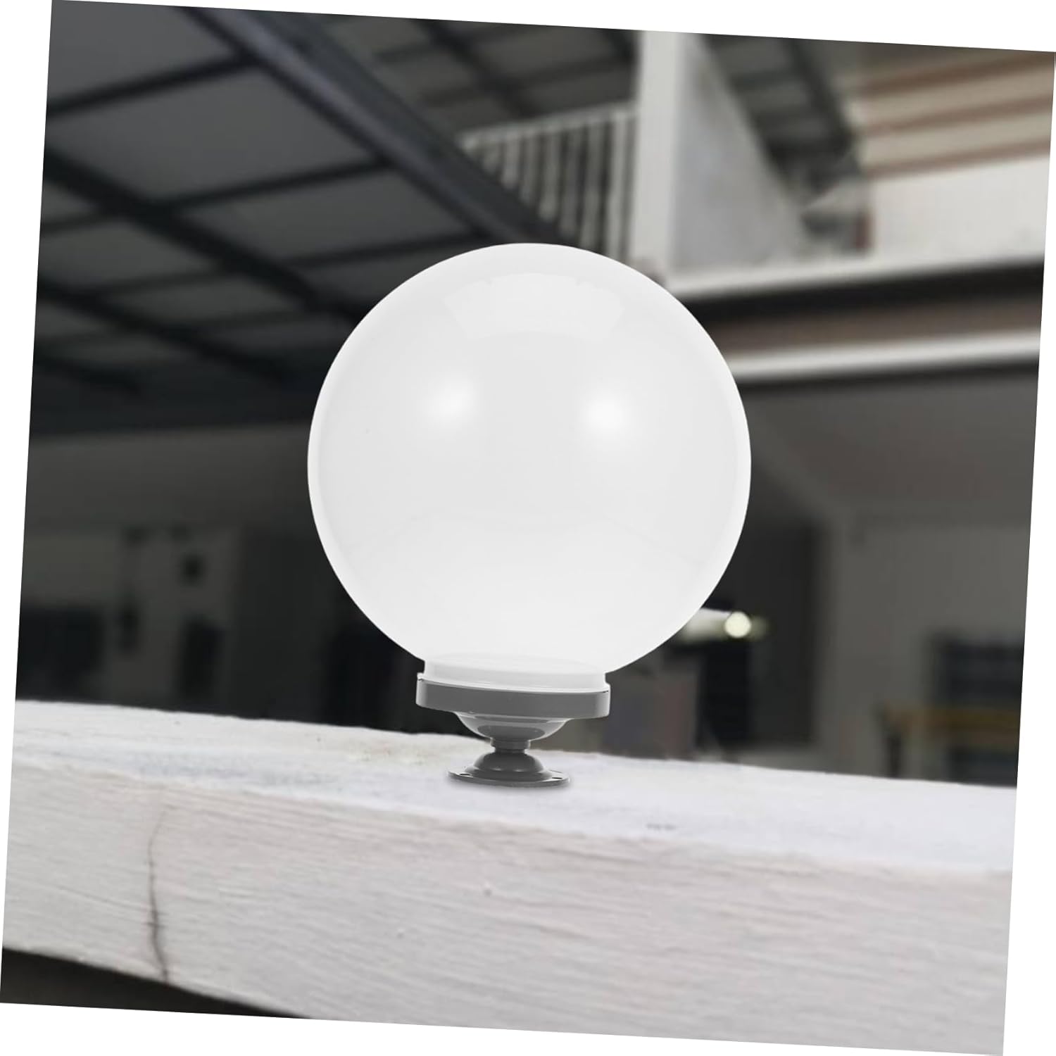 Acrylic Globe Lamp Shade White Replacement Cover for Outdoor Pole Lights Easy Installation for Patios Gardens Walkways Weather Resistant Acrylic for Reliable