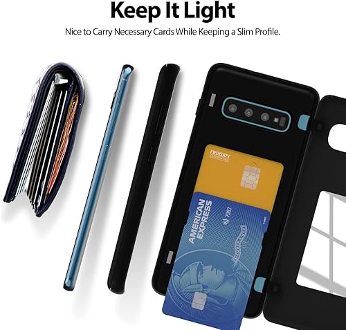 Miniatura 706 de GOOSPERY Parachoques magnético para puerta compatible con Galaxy S23, tarjetero tipo cartera, cierre automático, protección de doble capa resistente