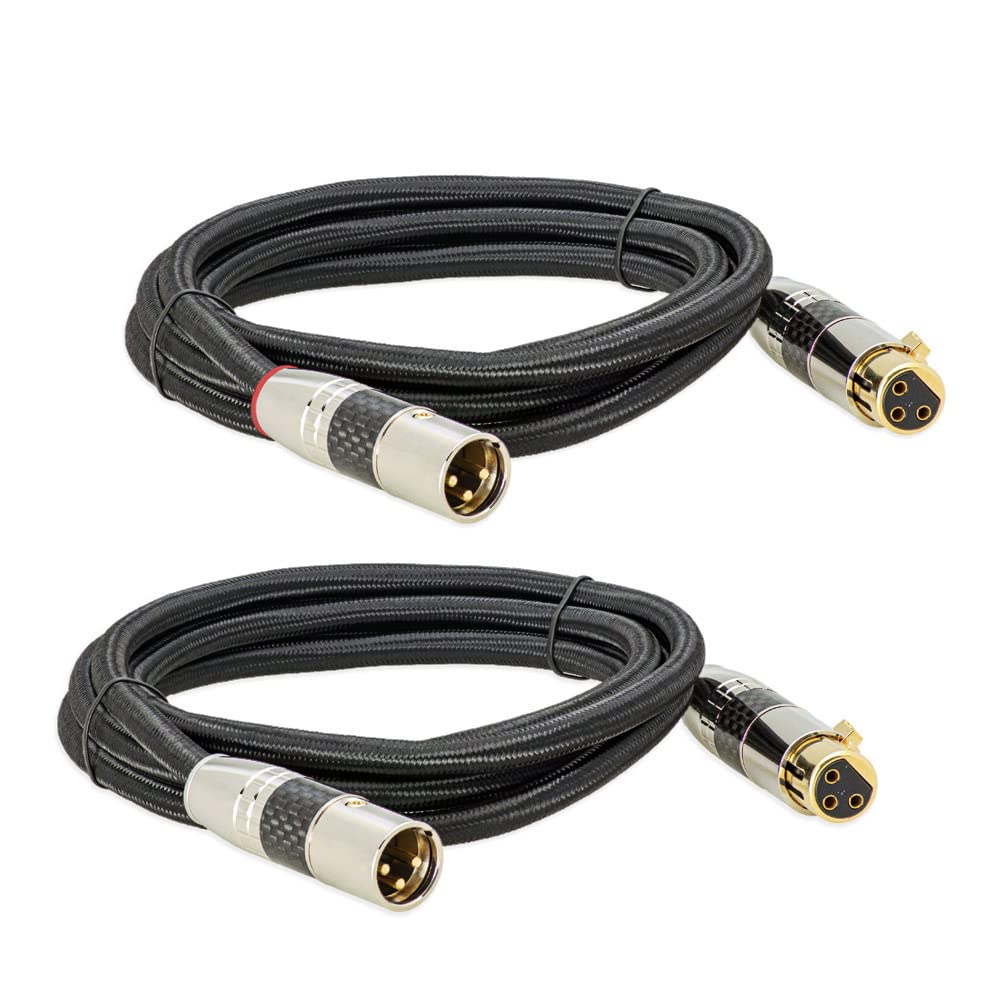 XLR 3 Pin Kabel/XLR Stecker auf XLR Buchse Audio Hifi Boxen Lautsprecher Mikrofonkabel DMX OFC-Kupfer (3)