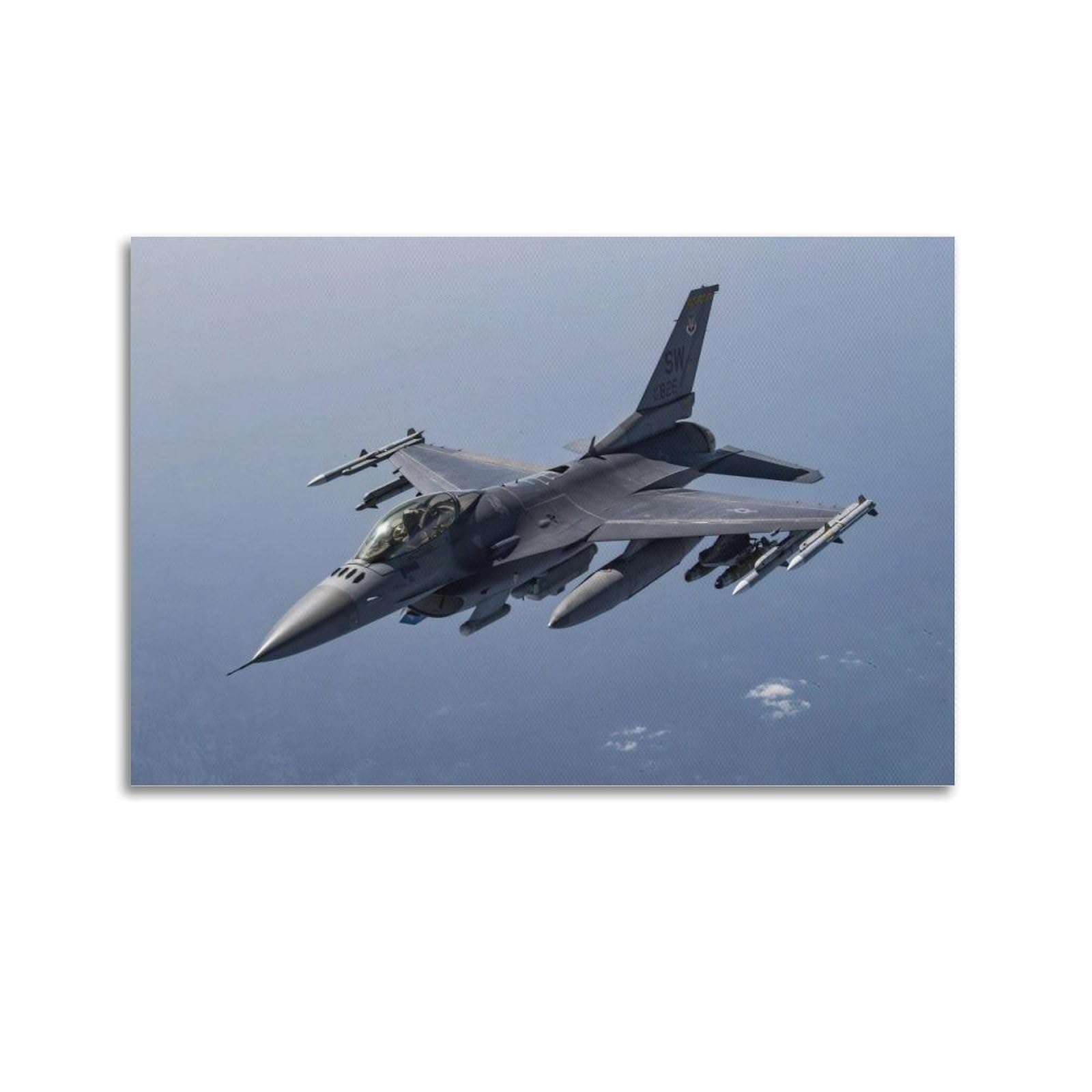 Poster F16 avion de combat déco pour chambre 40x60cm