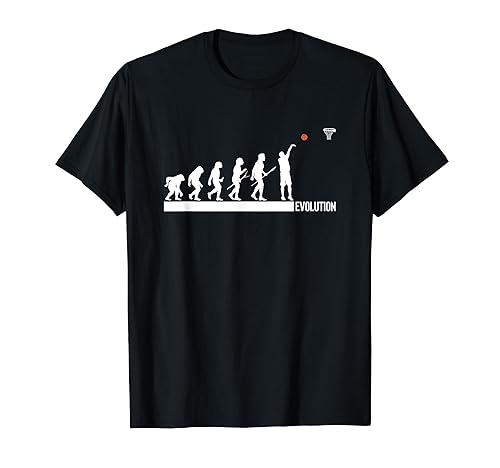 Basketball Evolution Of Man Sport Human Players Fans T-Shirt