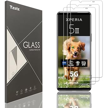 Sony Xperia 5 III Tempered Glass Screen Protector Film 9H Hardness Anti-Scratch HD Pack of 3