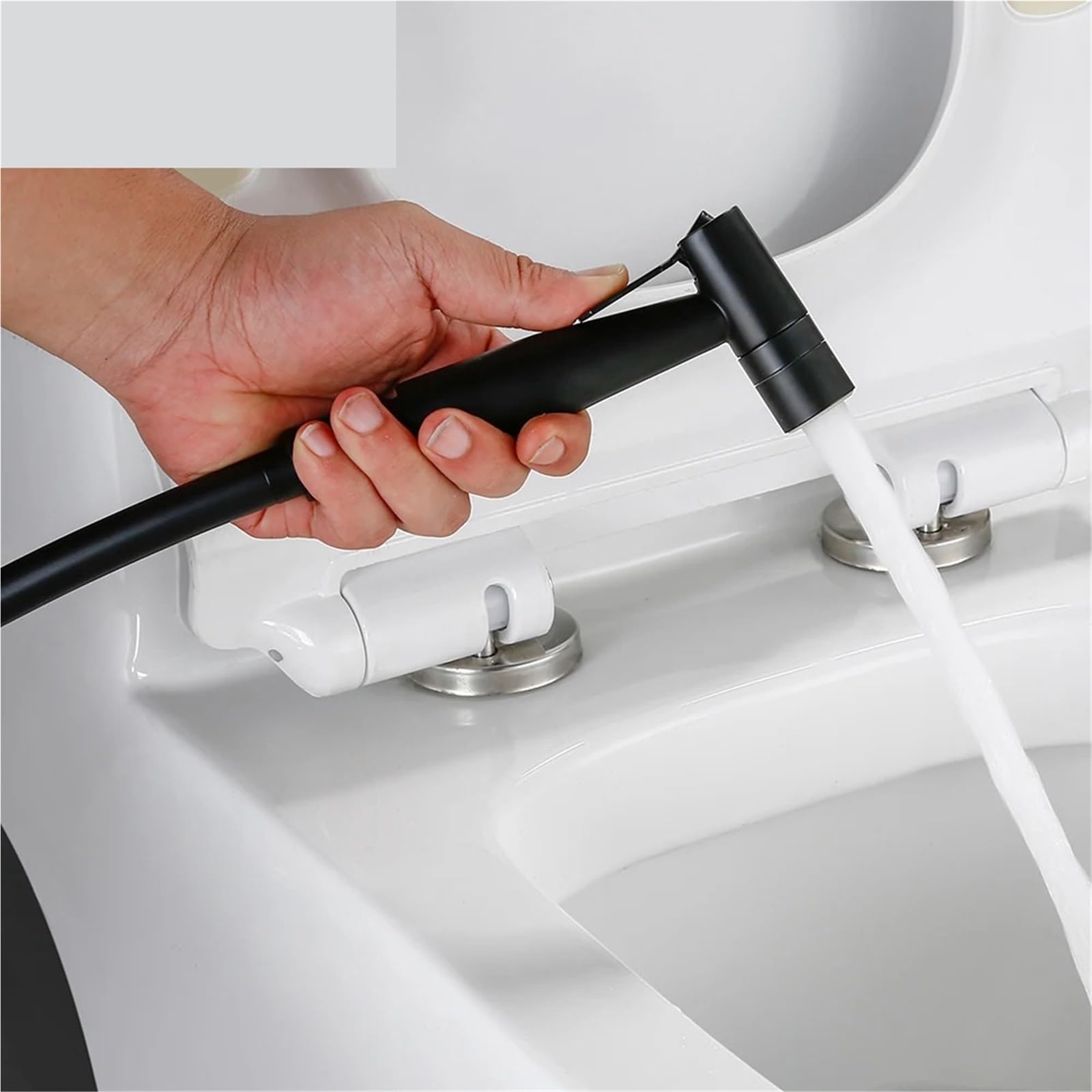 Kit de rociador de bidé de Mano de latón Macizo para Inodoro con Manguera y Soporte para Grifo de baño de Pared (Juego B)