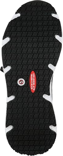 Miniatura 5 de Skechers Work Banham, para mujer, negroblanco, puntera suave, baja atlética