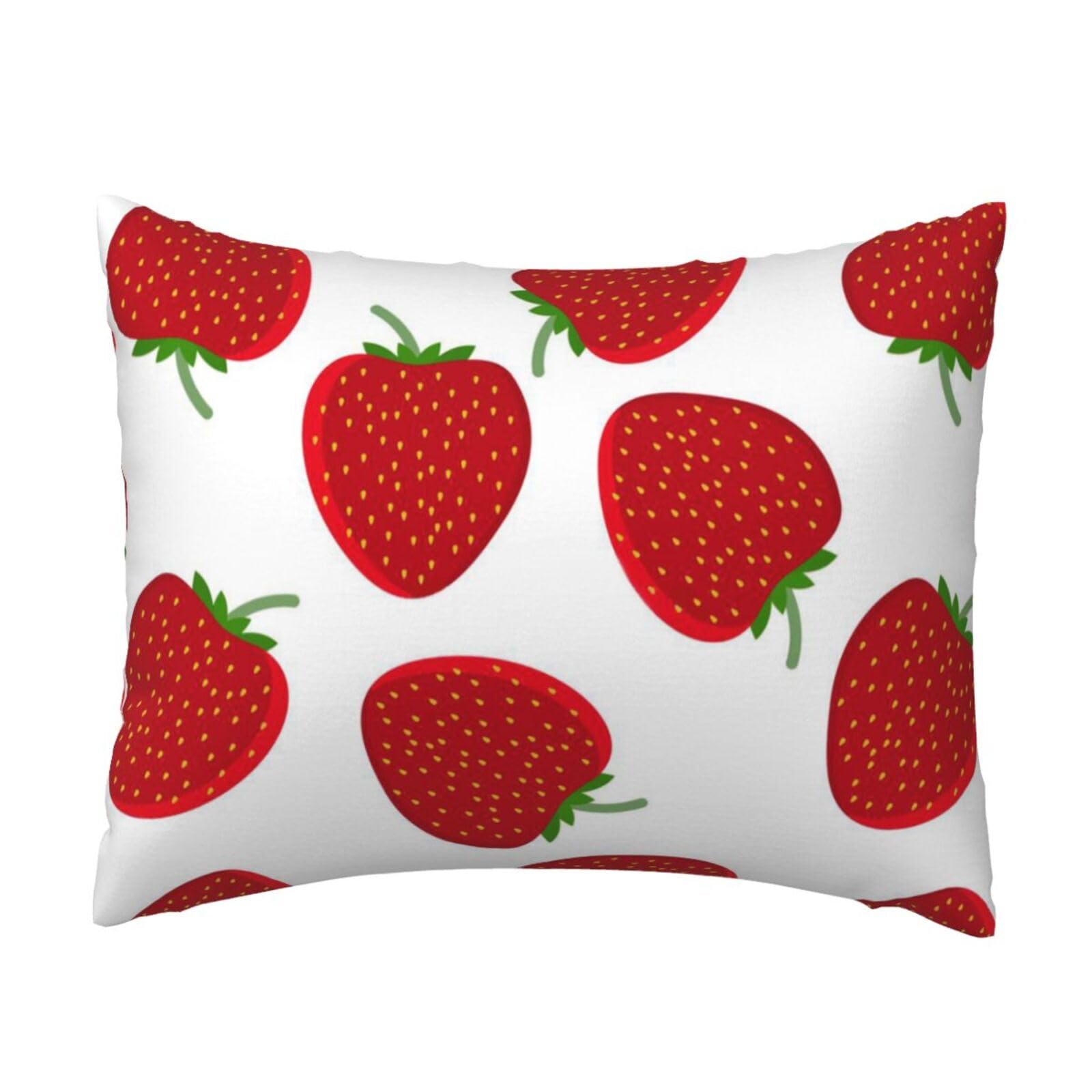 WSHFFILO Strawberry printed Pillow Case 20x26in Decorative pillowcase Throw Pillow Cover
