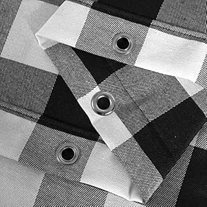Barossadesignbuffalocheckshowercurtaincottonblendplaidwoventexturemachinewashablewaterrepellentrusticfarmhousestyleforbathroomblackandwhite71x72inch  Urban Country Home Decor Barossa design buffalo check shower curtain cotton blend plaid woven texture machine washable water repellent rustic farmhouse style for bathroom black and white 71×72 inch  urban country home decor