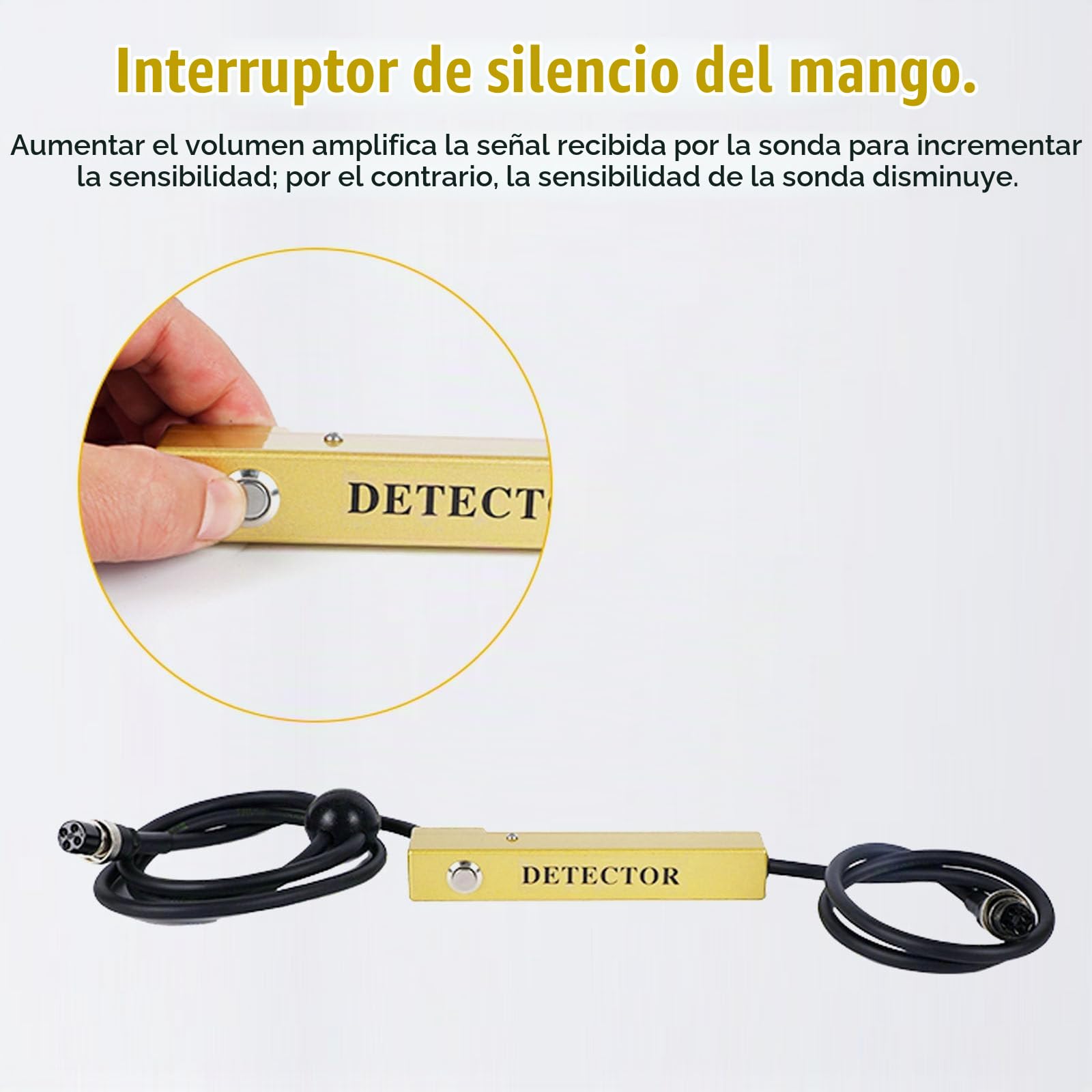 Detector Profesional de Fugas de Agua Subterránea – Alcance 4M, Frecuencia Ajustable 1-4500Hz, Cancelación de Ruido – 30H Batería – para Fontaneros, Municipios & Obras