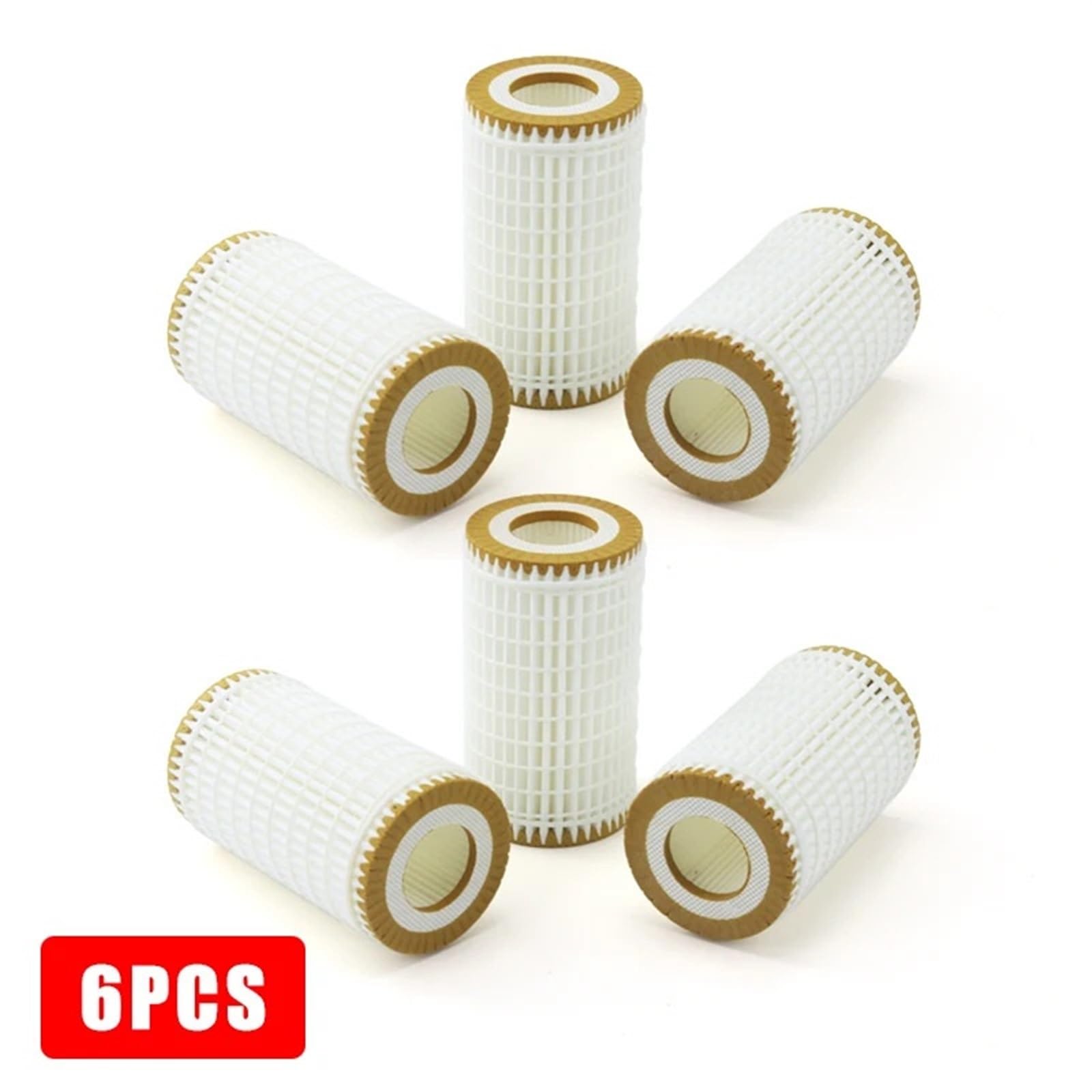 MOTOHIRO 3 uds 6 uds A0001802609 Filtro de Aceite de automóvil 1121800009 for C219 CLS 280 300 320 350 500 CLK SLK Filtros de Aceite para vehículos (Size : 6PCS)