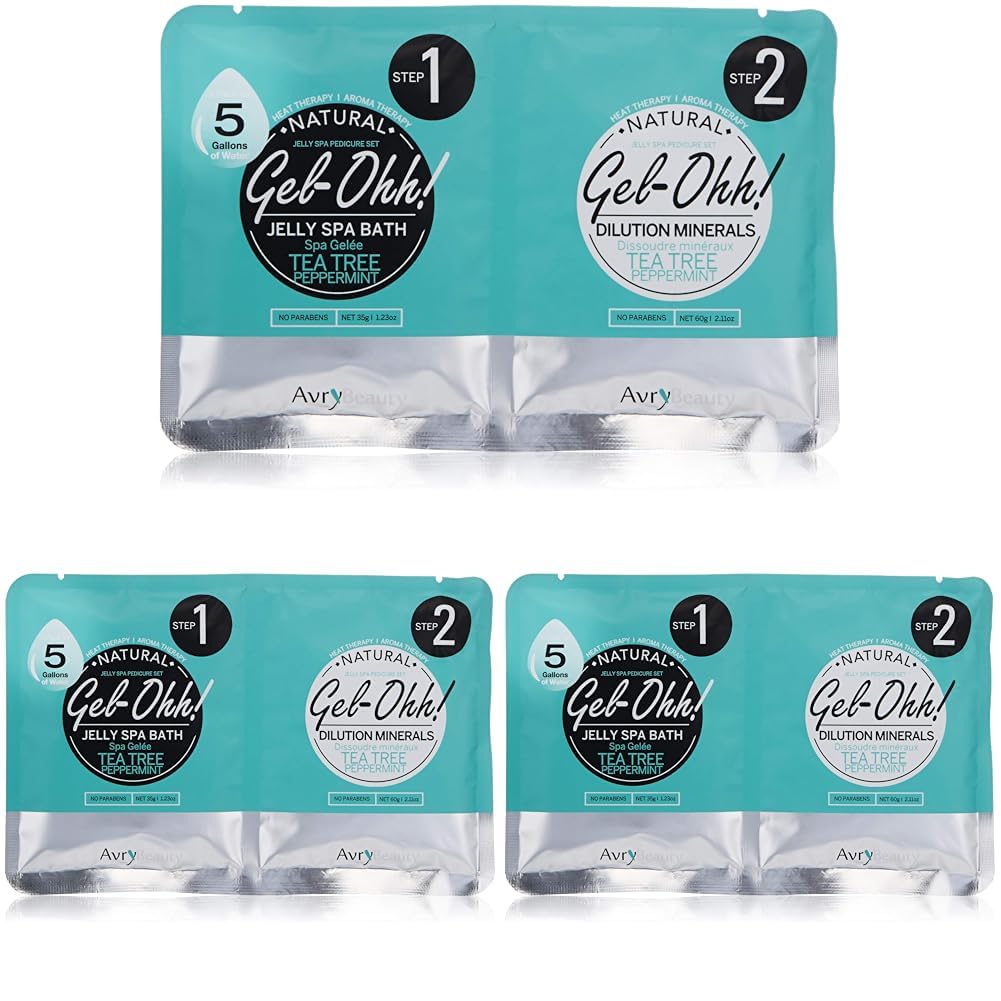 Voesh Gel-Ohh! Jöle Spa Pedikür Seti Çay Ağacı Nane (3 paketi)