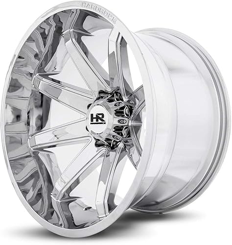 Hardrock H502 Painkiller-XPosed Cromado, tamaño 24x14, patrón de perno 8x180, desplazamiento de 2.992in, orificio de cubo de 4.894in.