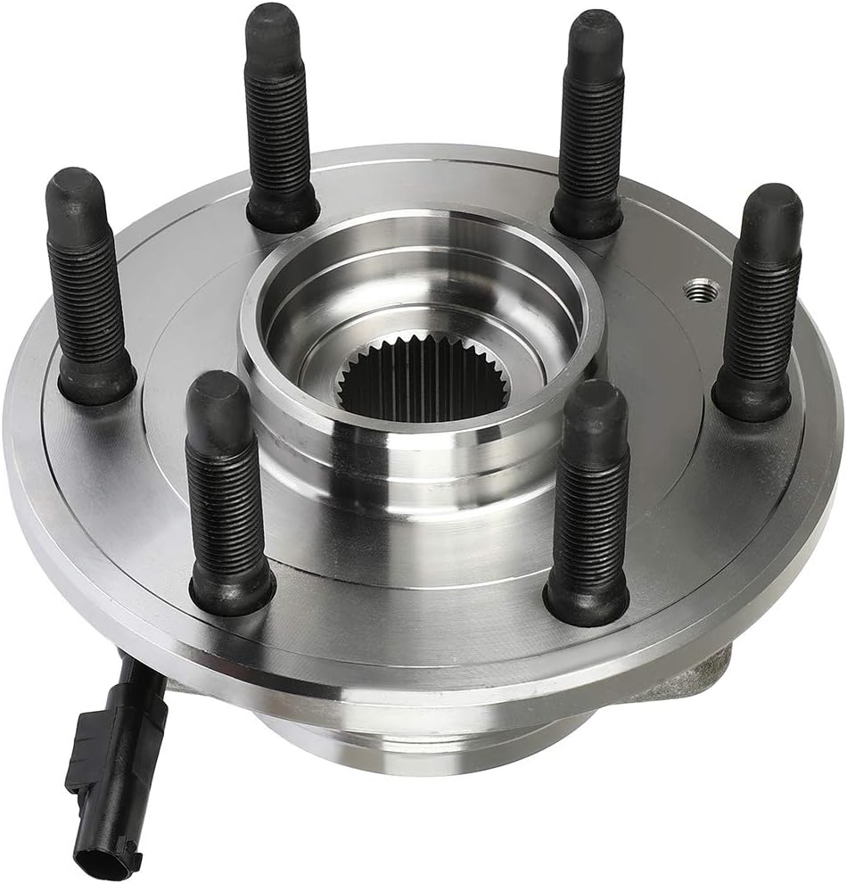 515096 4WD Front Wheel Bearing Hub Assembly Fits For Cadillac Escalade, ESV, EXT, For Chevy Avalanche, Silverado, Suburban, For GMC Sierra 1500, For Chevy Tahoe, Yukon XL 1500 6 Lugs w/ABS
