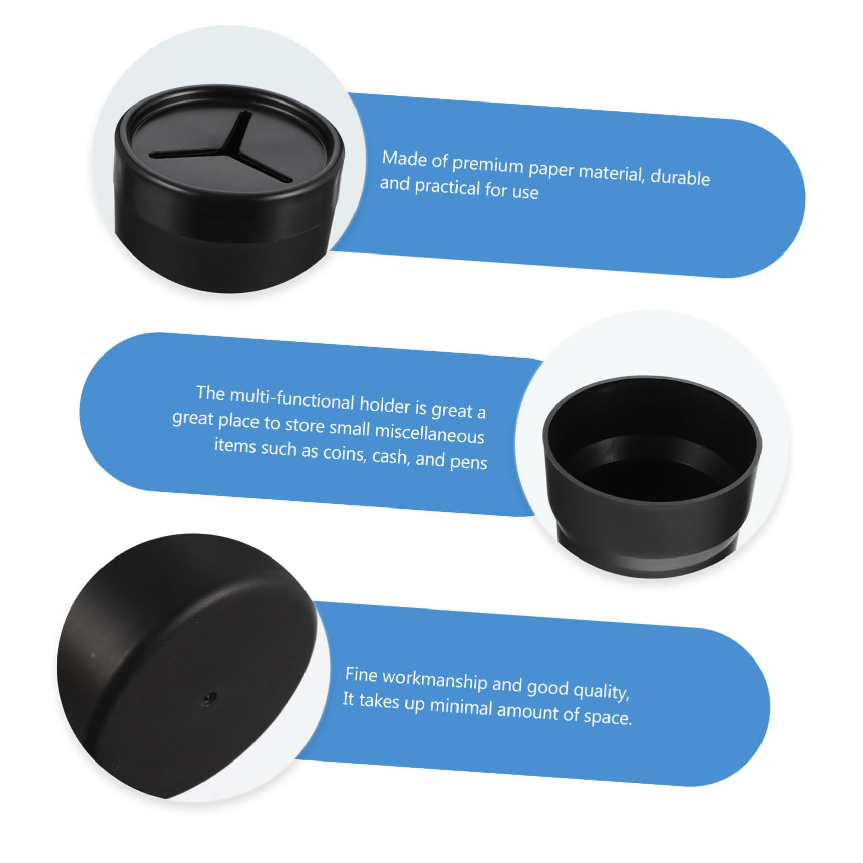Amosfun 2 Ensembles Poubelle De Voiture Compacte Avec Couvercle Conteneur À Déchets Forme De Tasse Pour Voiture Et Maison Pour Intérieur Propre Et Ordonné 2 Pièces * 2