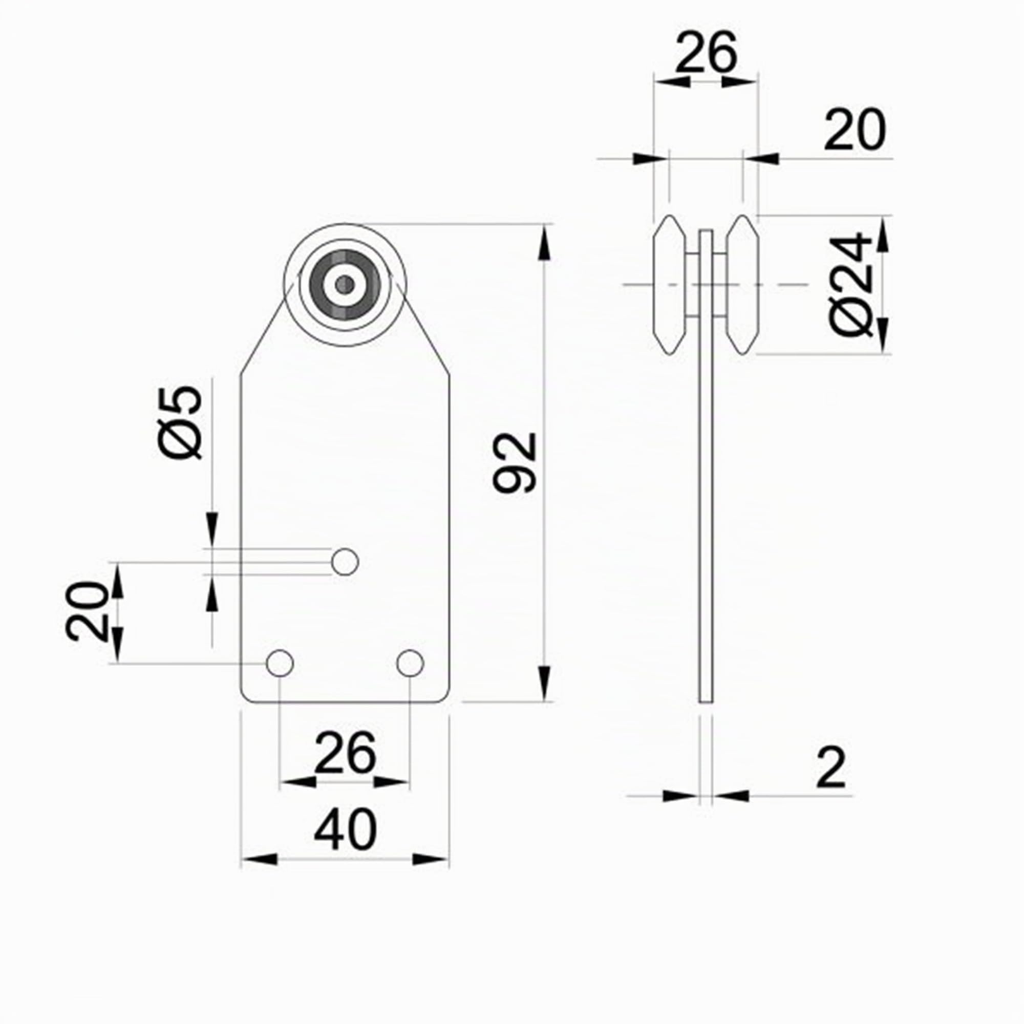 ATTAS Sistema de puerta corredera completo de 300 cm – Rieles con ruedas para puertas correderas y portones – robusto y resistente a la intemperie – Incluye carro corredera