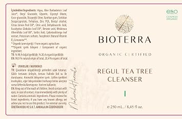 Bioterra Organik Regul Cleanser Dengeleyici Yüz Temizleme Jeli 250ml