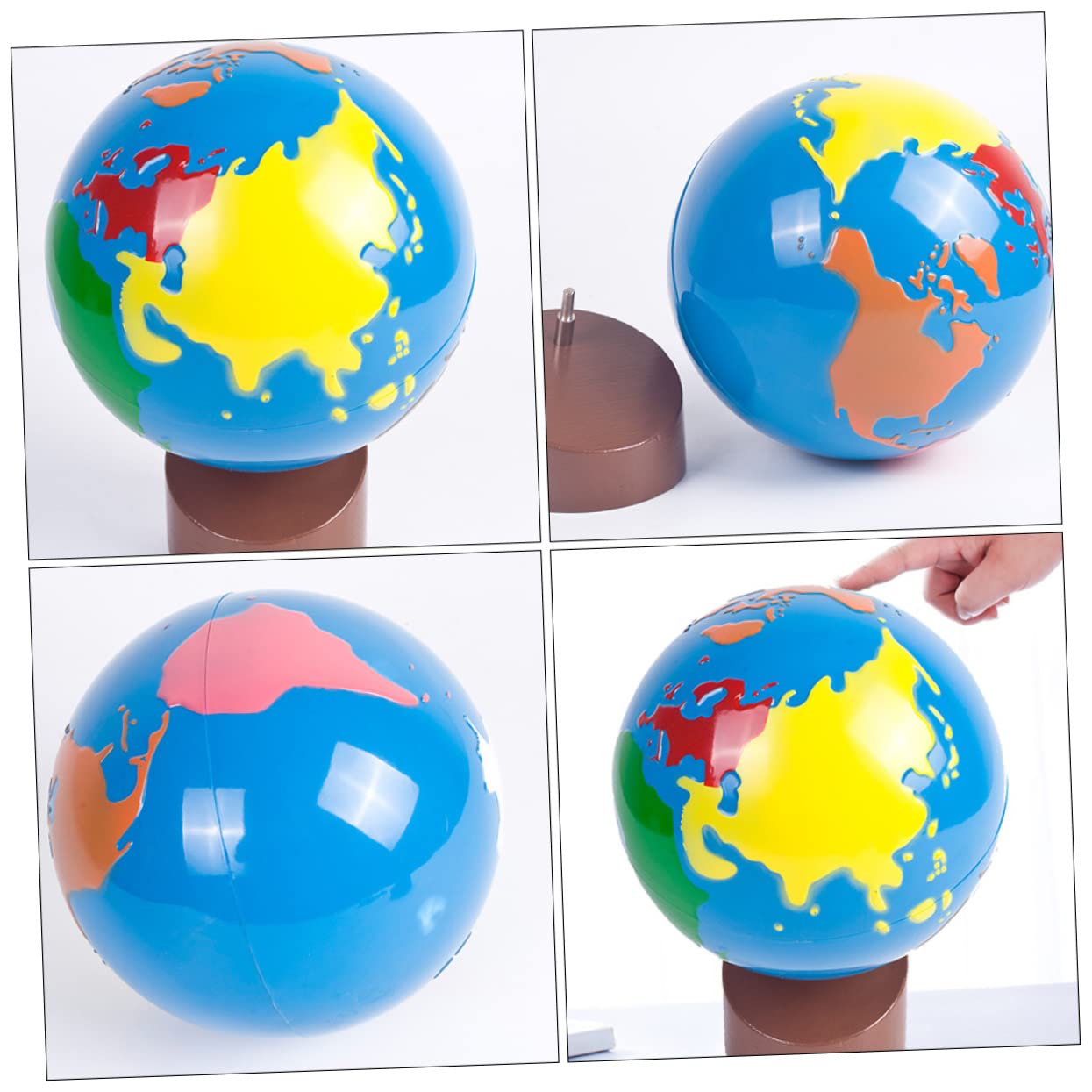 iplusmile Globo Terráqueo Base Juguete Educativo para Niños Superficie Lisa Estimulación Cognitiva Decoración Infantil