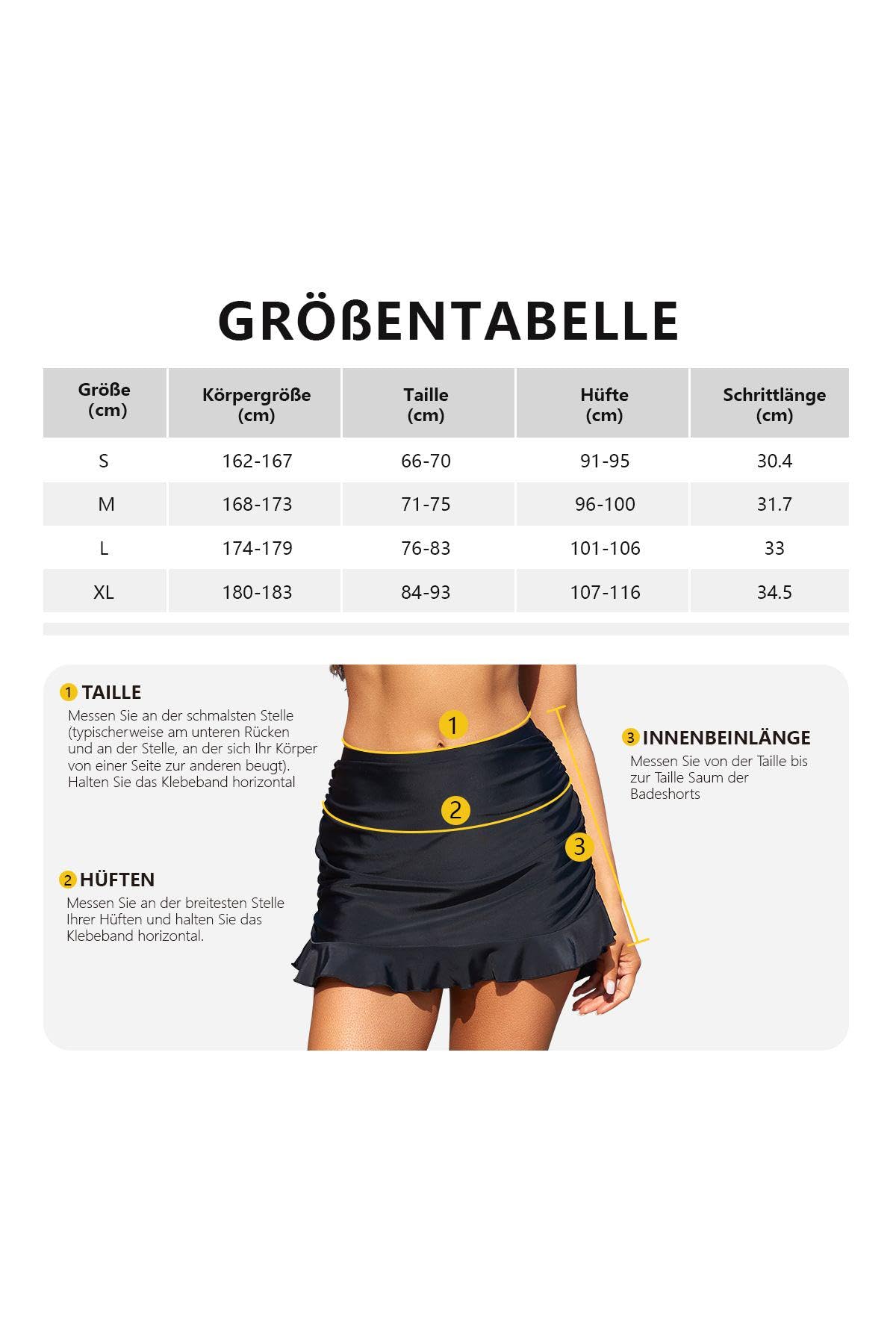 SHEKINI Jupe de Bain Femme Bikini Bas de Maillots de Bain Jupette avec Intégré Taille Haute Triangle Bas de Bikini Réglable Jupe de Short de Bain Bikini de Plage