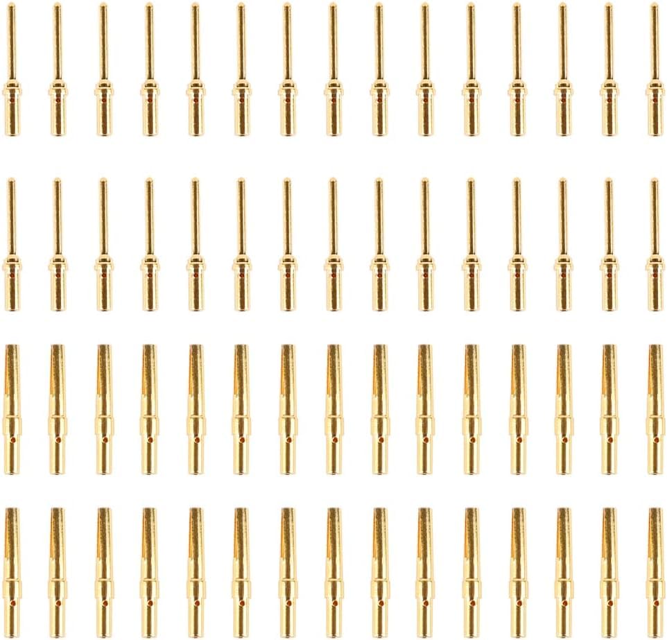 JRready ST6239 Gold Plate Terminal DB9 Connector pin barrle 205089-1 and 205090-1 D-SUB Crimp Connector Crimp contacts30 Pin and 30 Socket
