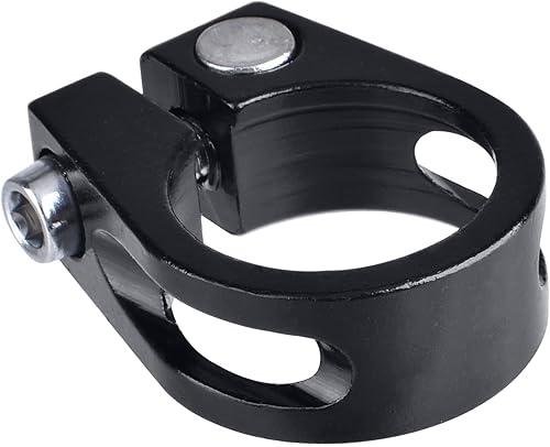 Azarxis Abrazadera de poste de asiento de bicicleta de liberación rápida de aleación de aluminio para tija de sillín de bicicleta Clip de 1.126 in,