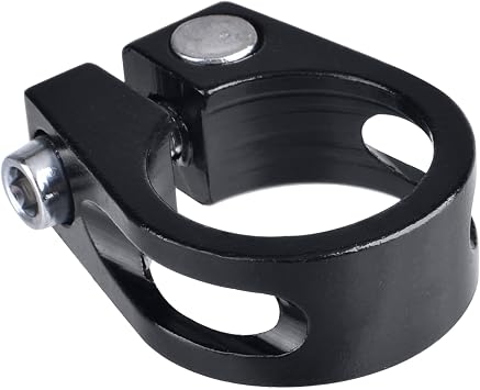 Azarxis Bike Seat Post Clamp Aluminum Alloy Quick Release Bicycle Seatpost Tube Tightener Clip 28.6mm, 31.8mm, 34.9mm for Mountain, Road, Fixie, Track, Folding, DH, MTB, BMX Bikes Gear