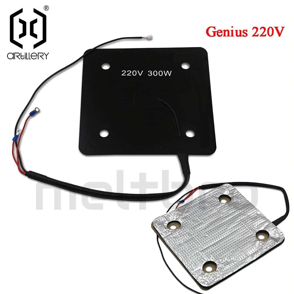 Artillery Sidewinder X1 Genius Heizbett Heizmatte Heizung mit/ohne Isolierung 220V (für Genius mit Isolierung)