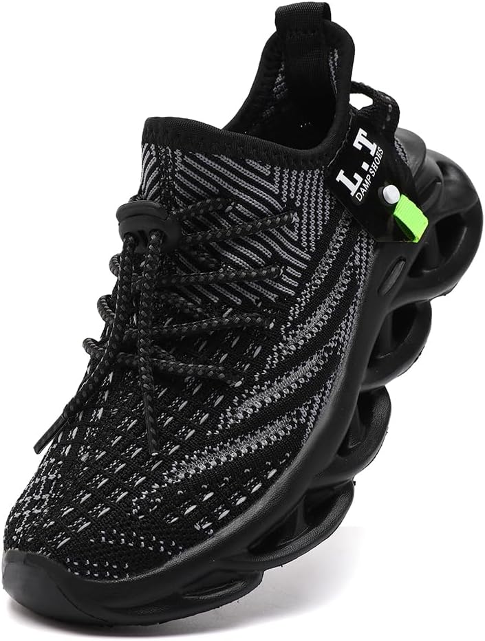 EGMPDA Boy Shoes Athletic Running Fashion Sneakers Walking Breathable Kids Girls Fitness Tennis Shoes Cross-Training Lightweight(Toddler/Little Kid/Big Kid)