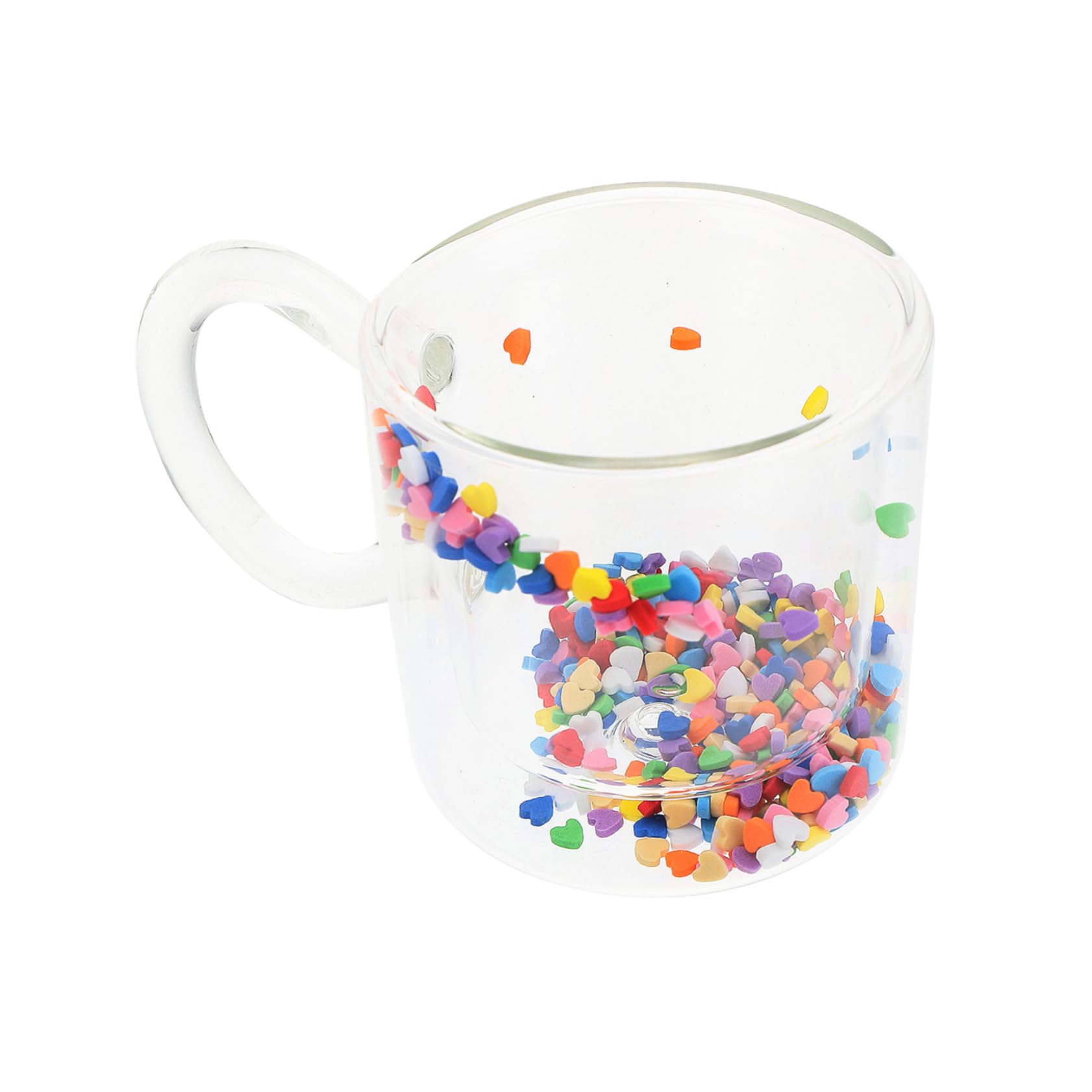 Doppelwandglas Teetasse aus Hitzebeständigem Glas mit Kreativem Design Multifunktionaler Heimpokal für Kaffee Tee und Saft im Alltag