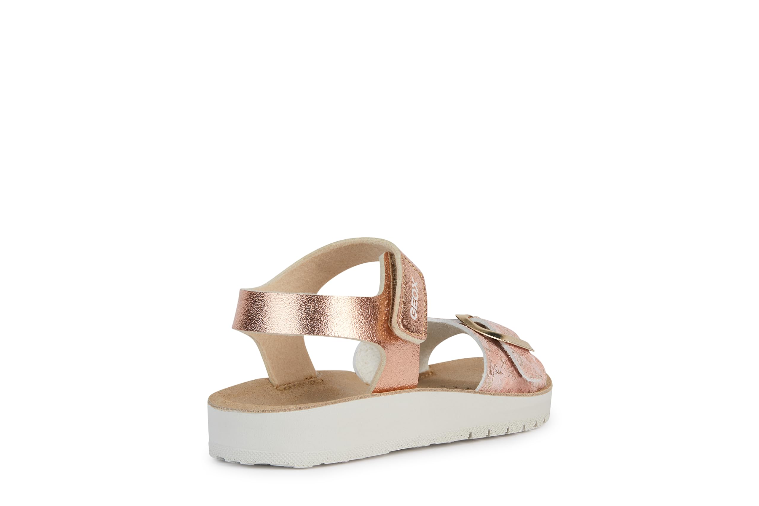 Geox Copper-Coloured Kids' Costarei Wedge Sandals Size 35