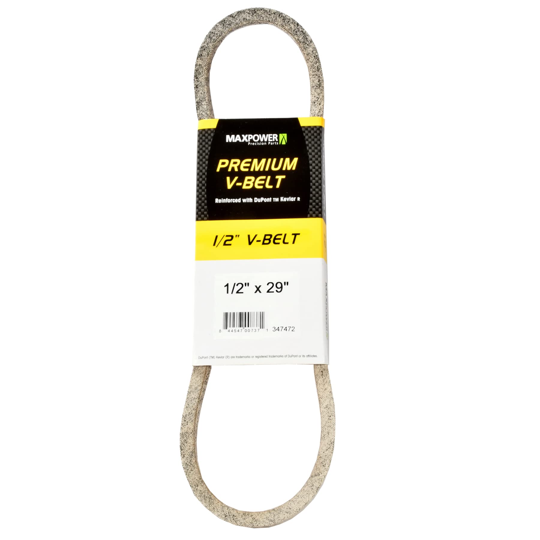 MAXPOWER V-belt 347472, Kevlar reinforced, 1/2 inch x 29 inch, 4L290, outer length L (a) 740 mm, beige, 1/2" x 29"