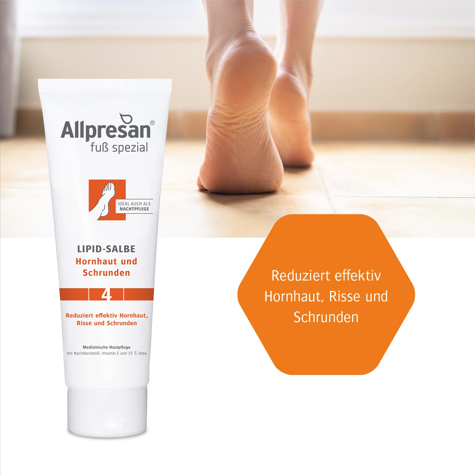 Allpresan Fuß spezial Lipid-Salbe Nr. 4 Hornhaut und Schrunden, 125 ml Ungüento