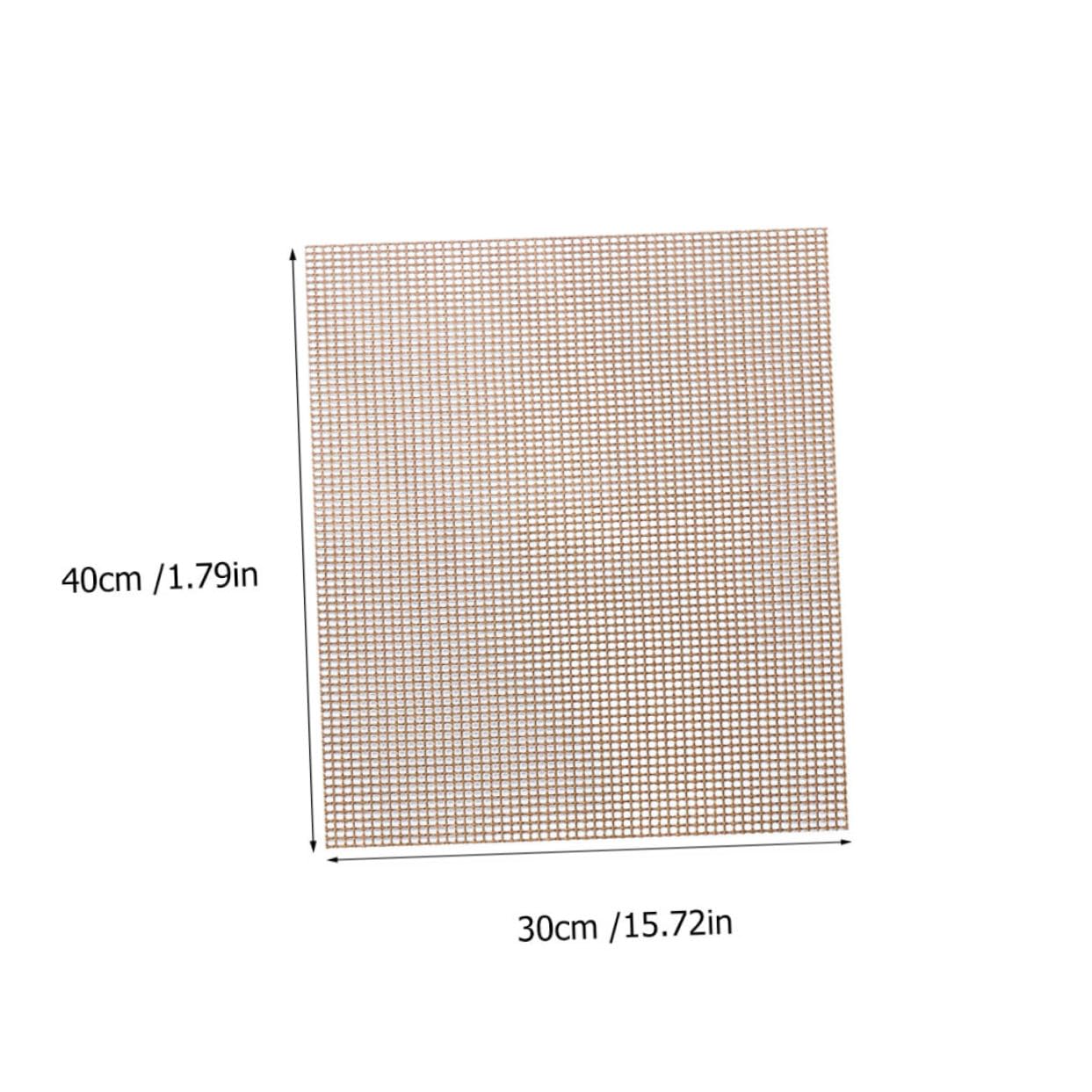 SOLUSTRE 3 Pcs Non Stick Bbq Grill Mats Outdoor Barbecue Pad for Fish Vegetables and Meat Mesh Design Keeps Food Authentic for Parties and Camping