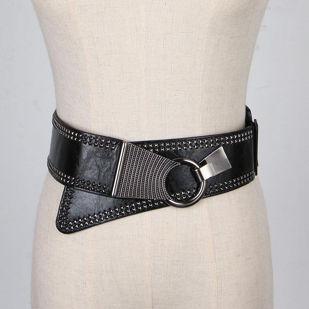 Enakshi® Womens Vintage High Waist Elastic Wide Stretch Belt Rivet Cinch Dress Belt|Clothing, Shoes & Accessories | Womens Accessories | Belts-image-18