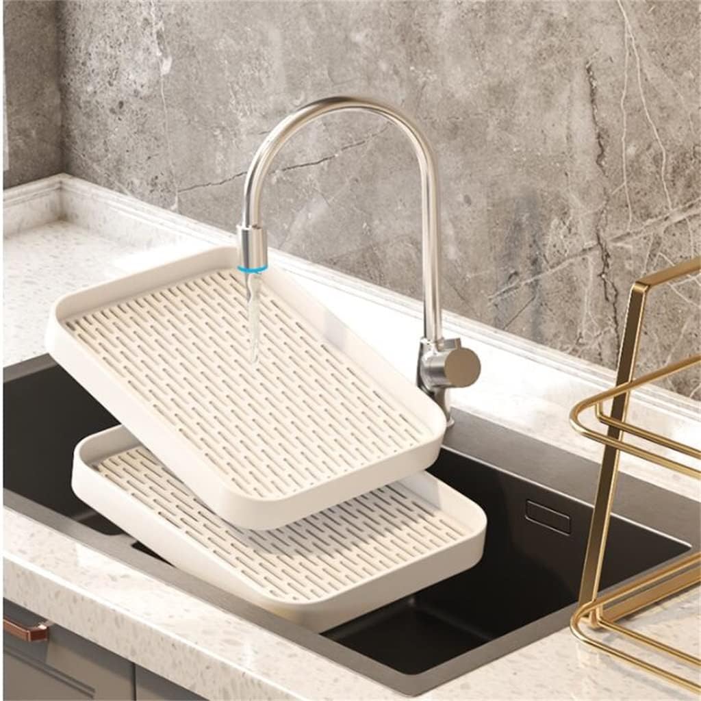 FMURY Double-Layer Desktop Dressing Table Rack Shelf Bathroom Countertop Sink Vanity Vanity Cosmetic Storage Box