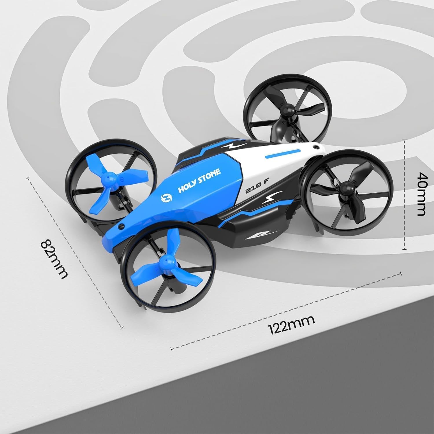 Holy Stone HS210F Mini Drone Para Niños, Drone RC 2 En 1 Con Mantenimiento De Altura, Giro 3D Y 3 Velocidades, Con Protectores De Hélices, Fácil De Volar, Regalo Para Niños Y Niñas Principiantes