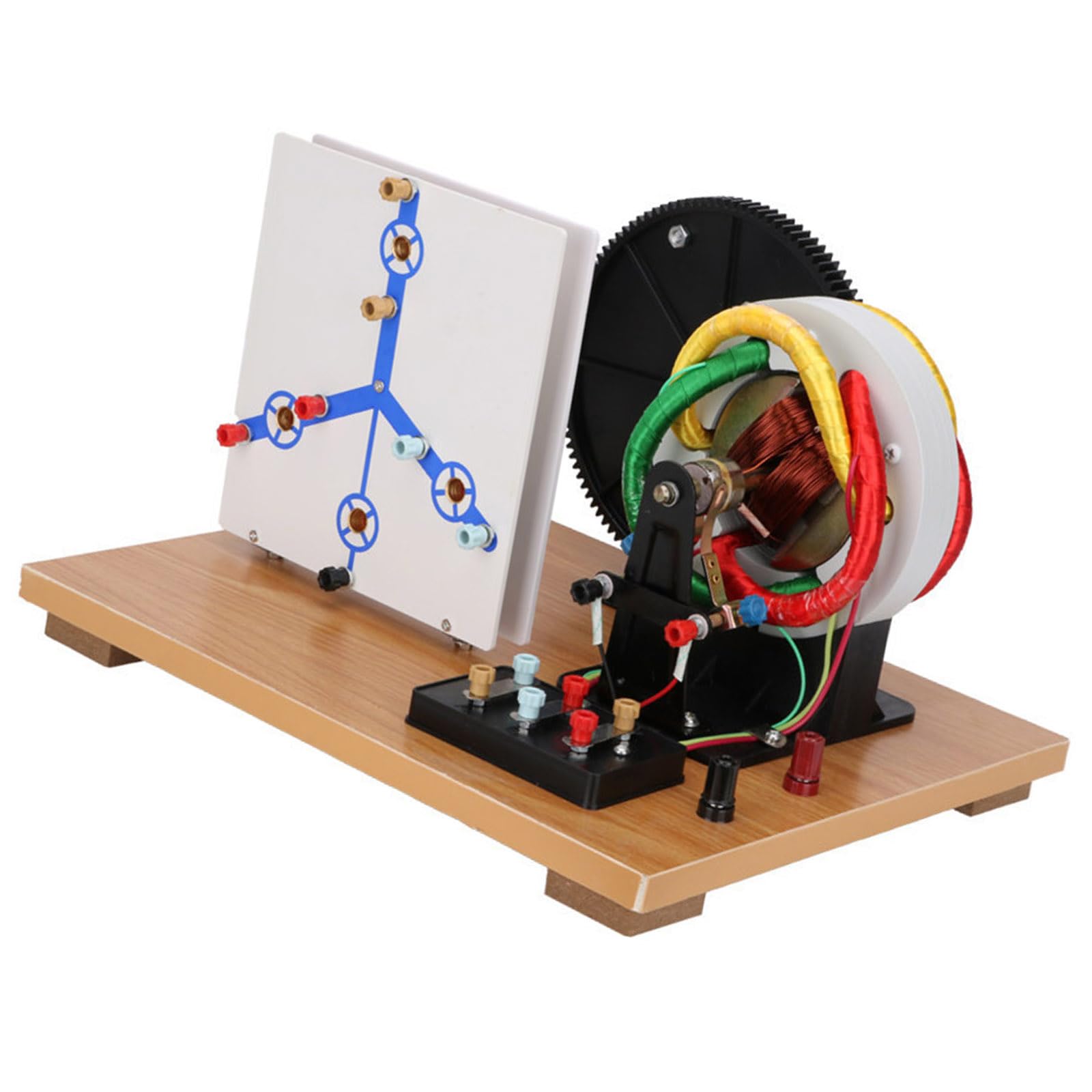 Generador de experimentos de circuito de física con manivela manual